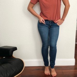 Abercrombie and Fitch blue skinny jeans size 0